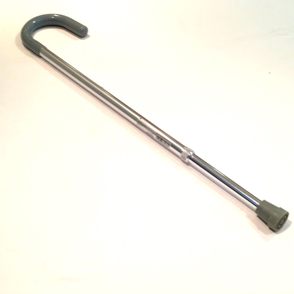 McKesson Chrome Cane Round Handle Adjustable